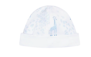 Blue Giraffe Print Hat