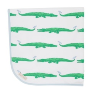 Baby Buggy Blanket Gator Pond Pals/Buckhead Blue