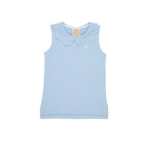 Paige`s Playful Polo Beale StBlue&WhiteMicroDot/WorthAveWhite