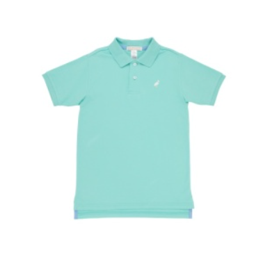Prim and Proper Polo SS Turks Teal/Multicolor