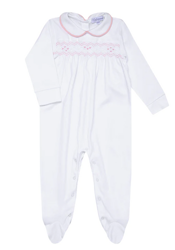 Nella Smocked Baby Girl Footie
