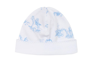 Blue Toile Hat