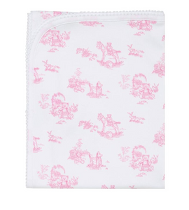 Pink Toile Blanket