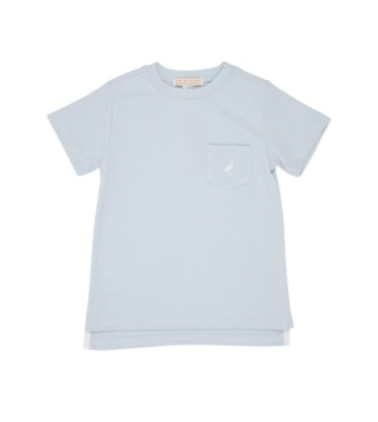 Carter Crewneck-Pocket & Stork Buckhead Blue/Worth Avenue White