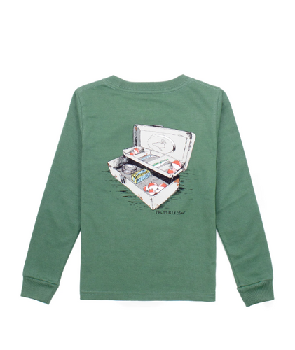 Boys Tackle Box LS Fern Green