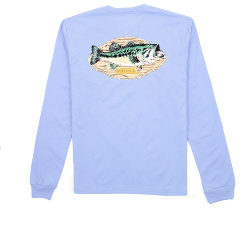 Boy Bass Mount LS Light Blue