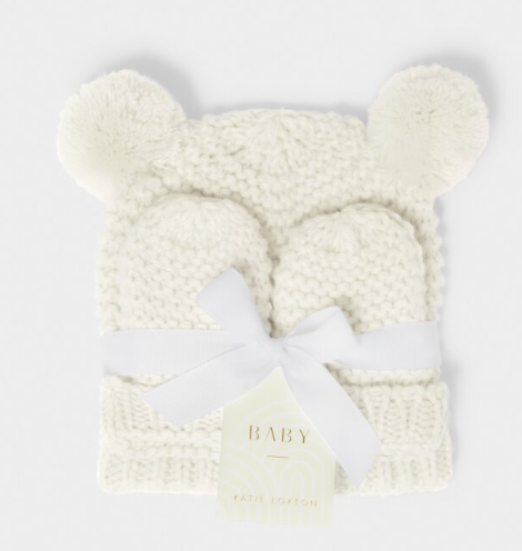 Baby Hat and Mittens Set (multiple colors)