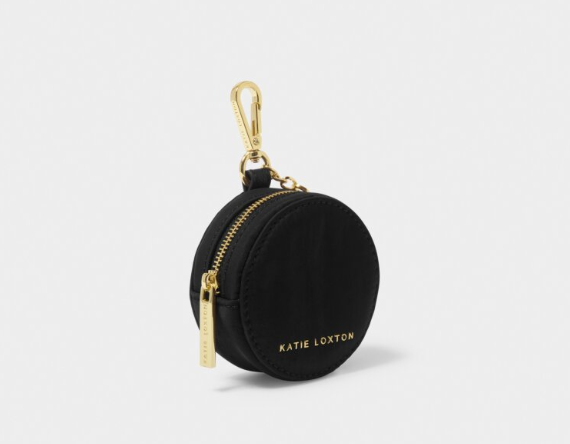 Nylon-Luxe Clip on Purse Black