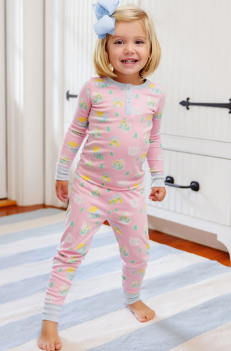 Sara Jane's Sweet Dream Set Vivie's Gingerbread Village with Buckhead Blue