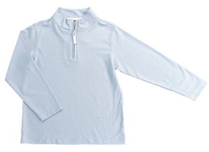 Samuel Zip up Light Blue with White detail