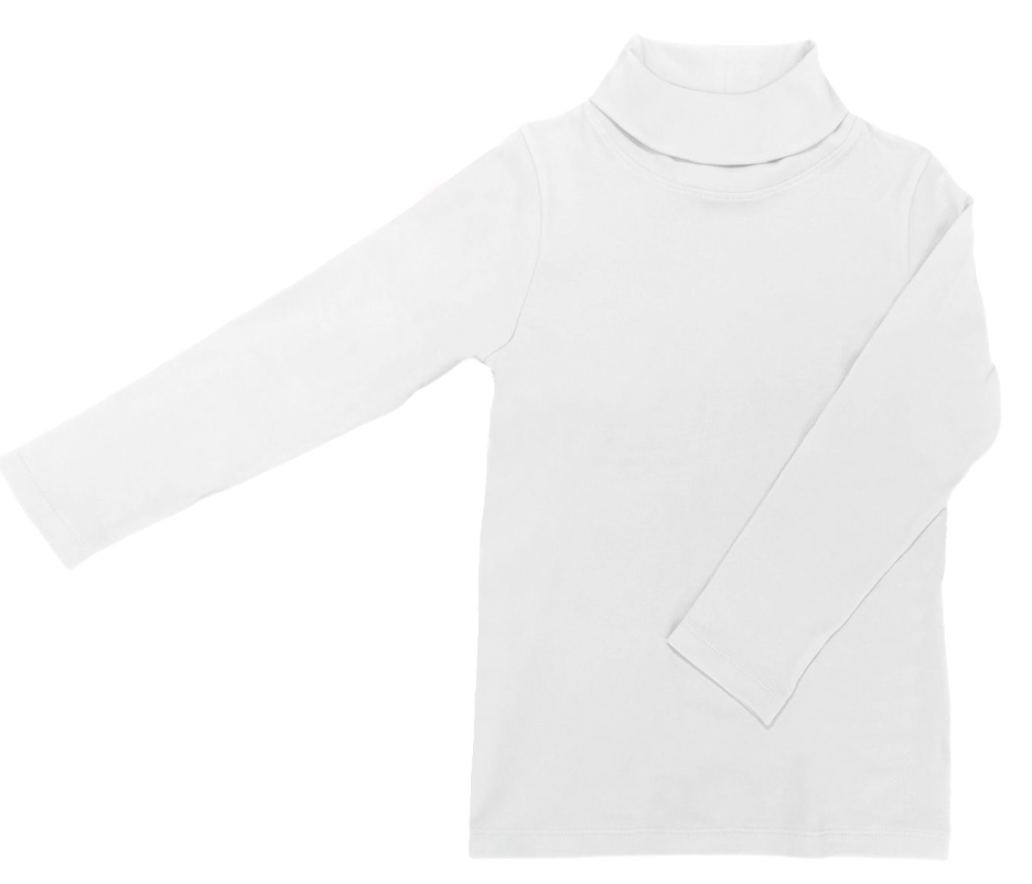 Teagan Turtleneck White