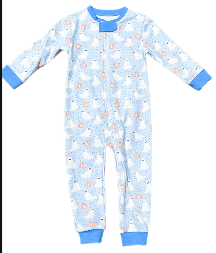 *PRE SALE* Ghost Zip Up Jammies Boy