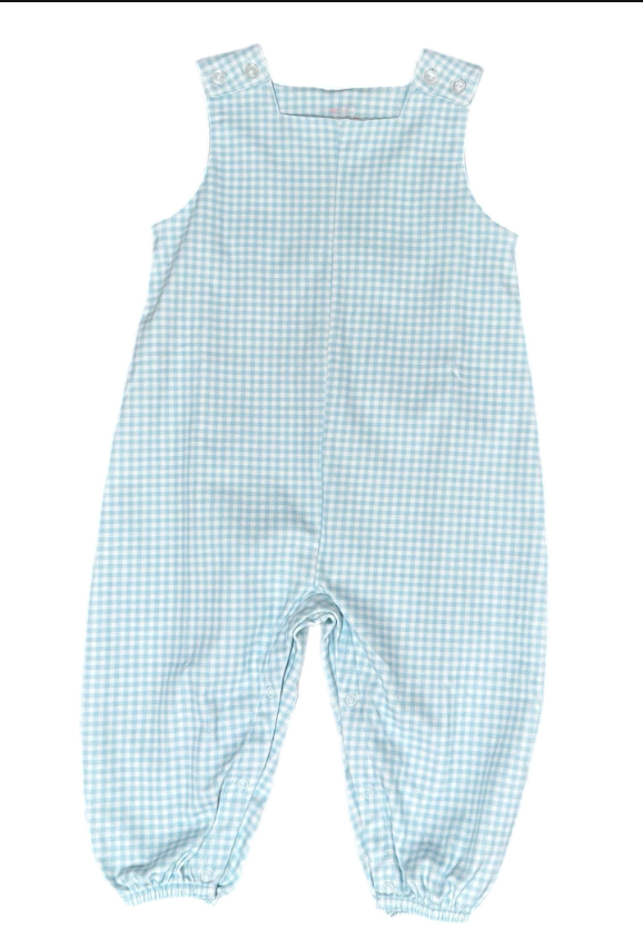 James Knit Longall Blue Gingham