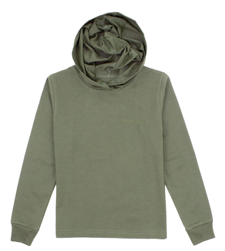Boys Lake Hoodie Olive