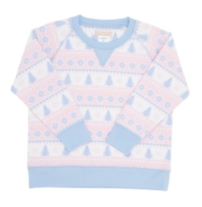 Smitty Sweatshirt Fairisle Flurries (Pink)/Beale Street Blue