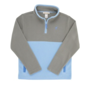 Fleece Half Zip Grantley Grey/Beale Street Blue