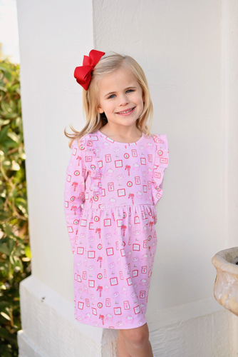 *PRE SALE* Harper Knit Dress Letters to Santa