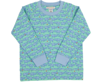 Cassidy Comfy Crewneck Hugga Hippo