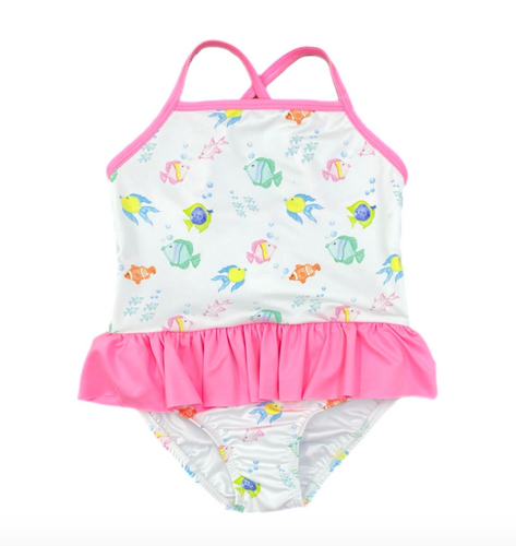 *Pre Sale* Lainey Swim (One Piece swim with pink skirt)