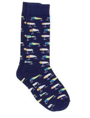 Boys Lucky Duck Socks Vintage Lures