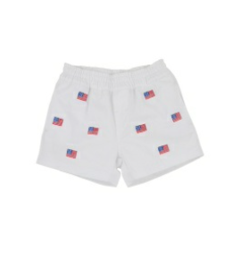 Critter Sheffield Shorts Worth Ave White/American Flags