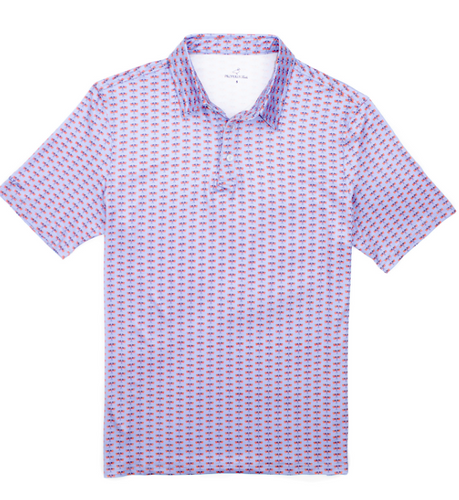 Boys Inlet Polo Freedom Flag