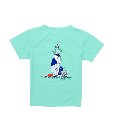 Boys Performance Tee SS Golf Clubs Soft Green