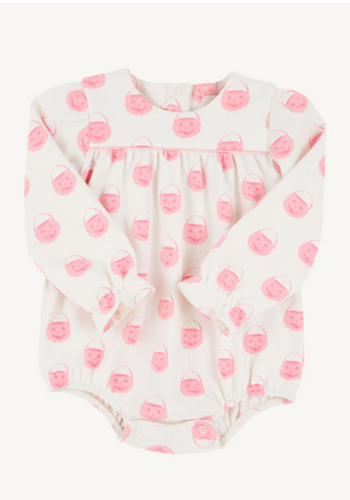 Long Sleeve Penny's Play Bubble Vintage Prep Pumpkin Pails (Sandpearl Pink) with Sandpearl Pink