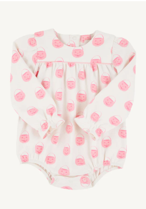 Long Sleeve Penny's Play Bubble Vintage Prep Pumpkin Pails (Sandpearl Pink) with Sandpearl Pink