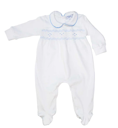 Smocked Baby Boy Footie