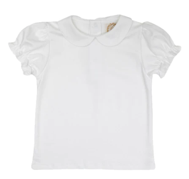 Maudes SS Peter pan Collar with ruffle