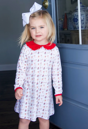 Puppy Play Dress with peter pan collar