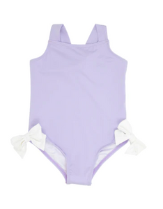 Laguna Beach Bathing Suit Lauderdale Lavender/Worth Avenue White