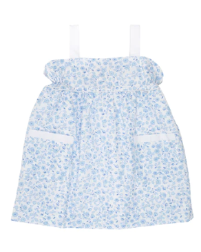 Millie Day Dress - Broadcloth Greenbriar Garden/Worth Avenue White