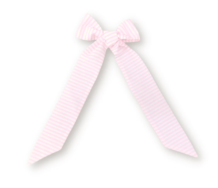 Pink Stripe Bow